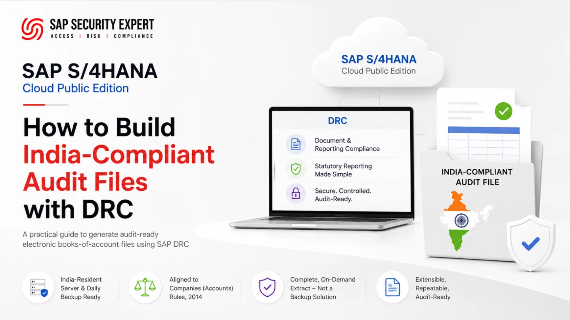 how to build india compliant audit files with SAP DRC