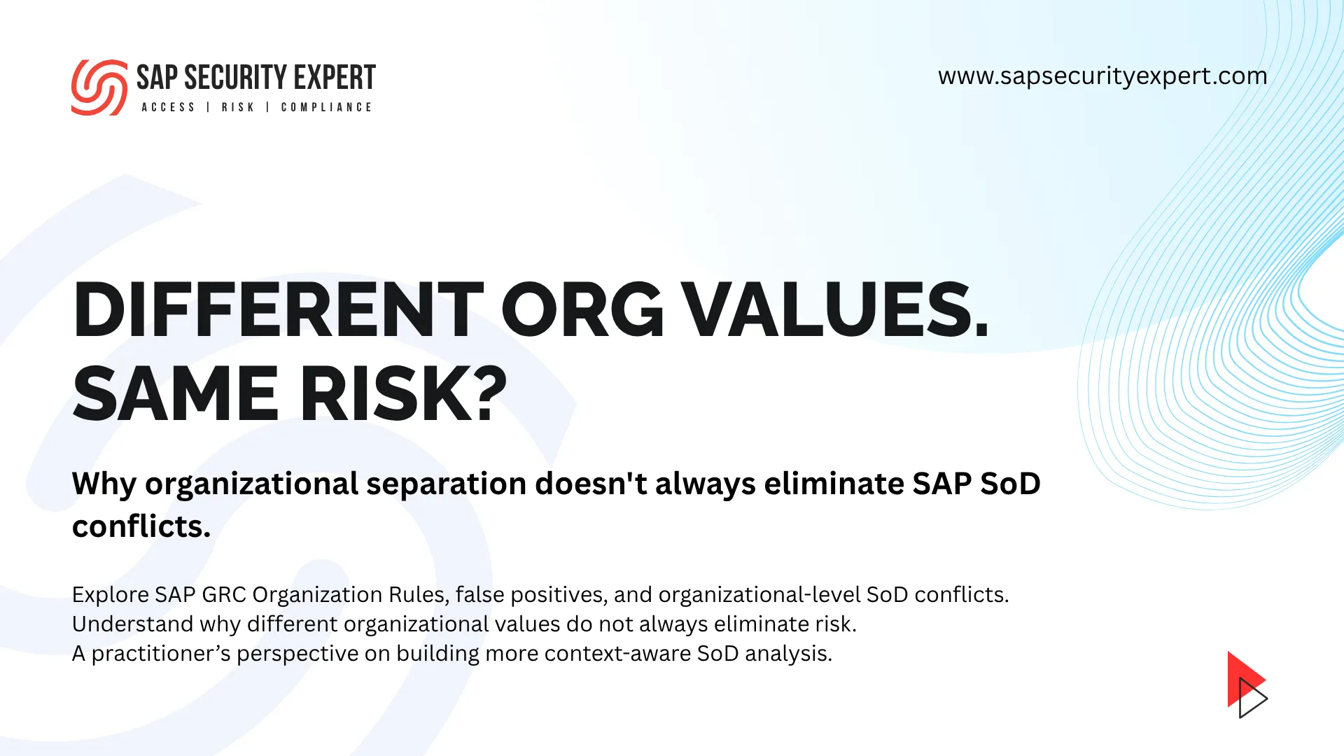Organizational-Level SoD Analysis in SAP GRC: Understanding False Positives and the Limits of Organization Rules